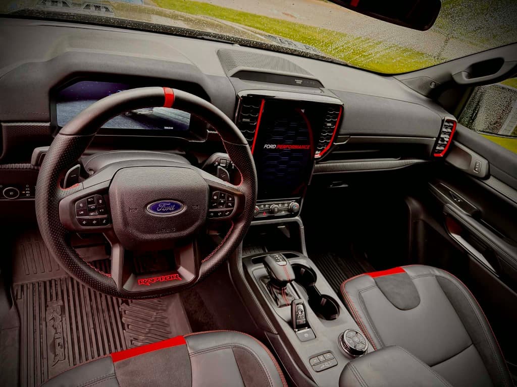 Ford Raptor interior dash and wheel deep clean